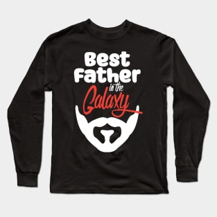 Best Father in the Galaxy-black Long Sleeve T-Shirt